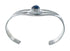 Man Made Denim Lapis Genuine Sterling Silver Native American Cuff Bracelet JX129778